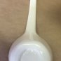 Antique Majolica White Glazed Porcelain Italy Soup Bowl With Spoon