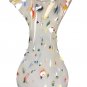 Vintage Murano Vase Milku White Art Glass '60s 13" Height