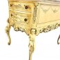 Mid 20th Century French Provincial Wood Carved Cherubs Pink Marble Side Table