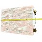 Mid 20th Century French Provincial Wood Carved Cherubs Pink Marble Side Table