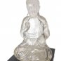 Vintage Lucite Sitting Buddha Statue &acirc;�� Elegance in Translucent Sculpture