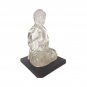 Vintage Lucite Sitting Buddha Statue &acirc;�� Elegance in Translucent Sculpture