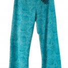 Mayfair Turquoise Blue Shell Women's Sleep Pajama Pants  Size M