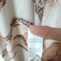 Beige Marble Long Sleeve Women's A-line Dress Size XL