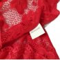 Red Lace Roses Embroidery Lingerie Size S