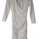 White Long Sleeve A-Line Women's Mini Dress  Size S nwt