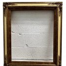 Vintage Beige Gold Guilted Wood Frame for Canvas Painting  32 in x 27 in