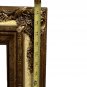 Vintage Beige Gold Guilted Wood Frame for Canvas Painting 32 in x 27 in