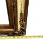 Vintage Beige Gold Guilted Wood Frame for Canvas Painting 32 in x 27 in
