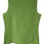 Pleats Collection Women's Light Green Tank Top Sleeveless T-shirt Size L