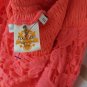 Available Vivid Orange Maxi Pencil Lace Flowers Skirt Size S New Without Tags