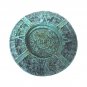 Antique Green Malachite Aztec-Mayan Calendar Handcrafted Ashtray