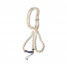 Vintage Estate Natural Pearls Necklace with Diamonds,Blue Sapphires White Gold