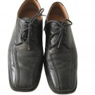 Exclusively DeLaRentis Gold Black Genuine Leather Men's Shoes - Size 10M