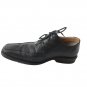 Exclusively DeLaRentis Gold Black Genuine Leather Men's Shoes - Size 10M