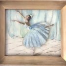 Antique Impressionist Ballerinas Pair Of Paintings Lightenings Oil on Glass