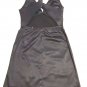 Forever Women's Dark Blue Satin Cocktail Party Dress - Size Small, Open Back
