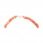 Antique Byzantine Red Coral Necklace with Mother of Pearl In Silver Pendant