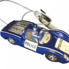 Vintage Joustra France Porsche Carrera 906 Police Tinplate Friction Car 1:15