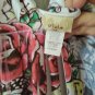 O'lala White Rose and Butterfly Print Backless Women's T-Shirt (Size L)