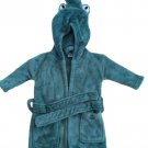 Modern Baby boy infant dark green alligator hooded towel jacket  0-9 m