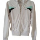 Bumax White Hooded Women's Athletic Zip up Hoodie Long Sleeve- Size M" Bumax White Hooded Women's Athletic Zip up Hoodie Long Sleeve- Size M"