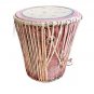 Antique Leather Pink Drum from India