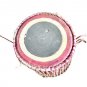 Antique Leather Pink Drum from India