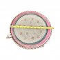 Antique Leather Pink Drum from India
