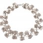Antique 925 Sterling Silver Leaves Bracelet Poland Art Nouveau