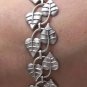 Antique 925 Sterling Silver Leaves Bracelet Poland Art Nouveau