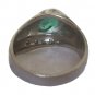 Antique Estate Ring 1.25ctw Emerald Diamonds 14k White Gold Sz 8 Art Deco 1930s