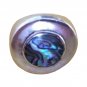 Antique Ring Abalone Solid Sterling Silver 925 Wide Sz 7.5 Art Deco