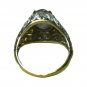 Antique Art Deco Ring: 1.5ct Cabochon Star Sapphire Diamonds Platinum