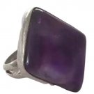 Antique Ring Diamond Cut Natural Amethyst 925 Sterling Silver 1920s Art Deco Antique Ring Diamond Cut Natural Amethyst 925 Sterling Silver 1920s Art Deco