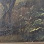 Antique Dutch Painting Oil On Canvas Ladies Fine Art  18th Century Framed