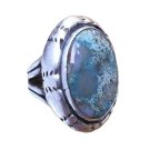 Antique Ring Green Jasper Sterling Silver 925  Sz 7.75 Biedermeier