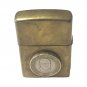 Brass Zippo Lighter Bradford Pa Usa Native American & Marcus Garvey Hero Coin