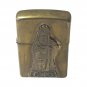 Brass Zippo Lighter Bradford Pa Usa Native American & Marcus Garvey Hero Coin