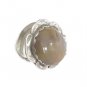 Vintage Navajo Petrified Wood Ring - Sterling Silver 925 Native Indian Size 10