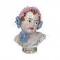 Antique Baby Girl Bust Figurine Sculpture Carl Thieme Dresden Porcelqin 19c Art