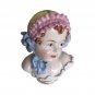 Antique Baby Girl Bust Figurine Sculpture Carl Thieme Dresden Porcelqin 19c Art