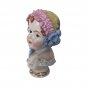 Antique Baby Girl Bust Figurine Sculpture Carl Thieme Dresden Porcelqin 19c Art