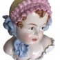 Antique Baby Girl Bust Figurine Sculpture Carl Thieme Dresden Porcelqin 19c Art
