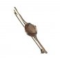Antique Art Deco Oval Cut Smoky Quartz Brooch Pin Gold over Sterling Silver