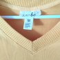 Just Be yellow V-neck women's long sleeve sweater size M