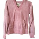 Merona light mauve hooded long sleeve women's Sweater XS with pocket