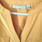 Notations Button up 3/4 sleeves women's shirt dark yellow S