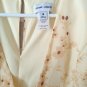 Sweet storm yellow floral mini Dress short puff  sleeve  M