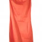 Boomode One shoulder orange knee length Bodycon satin dress S